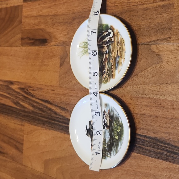 JWK Josef Kuba Bavaria Porcelain Trinket Dishes John James Audubon Duck Scenes - Picture 14 of 14